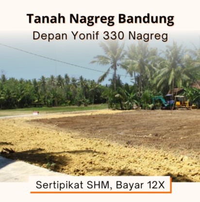 1. Tanah Bandung Nagreg dekat Tol Cigatas